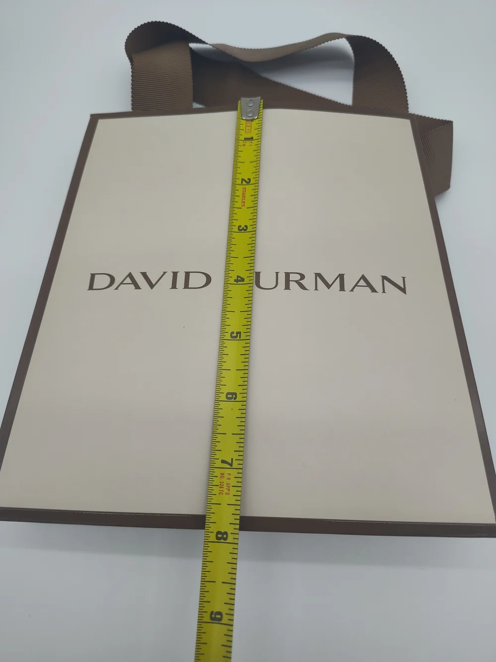 DAVID YURMAN Jewelry Gift Box Shopping Bag Ribbon Set Brown Ivory Packaging EUC